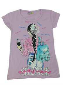 Длинная футболка для девочки 8-12 лет Silence