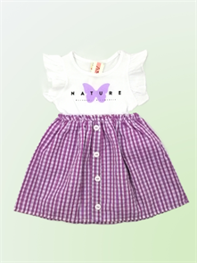 Детское платье для девочек принт бабочка 2-6 лет