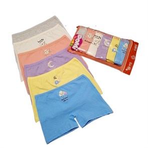 Комплект трусики-шорты для девочек 6 шт в упаковке